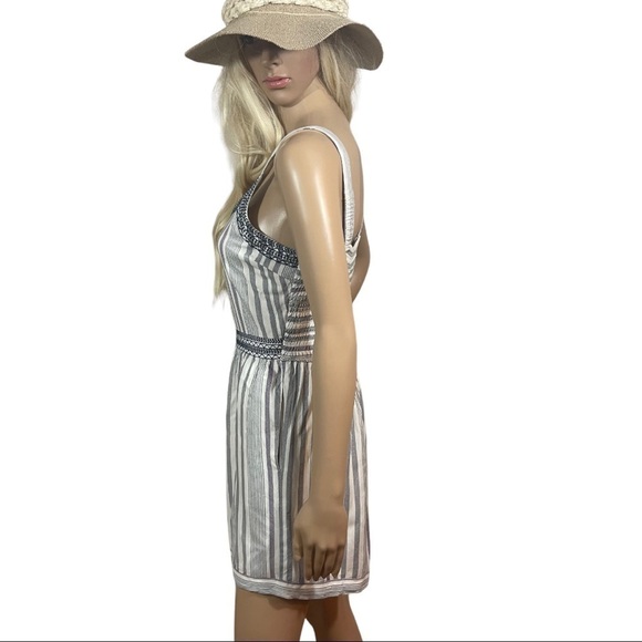 Japna purple blue and white striped shorts romper - Picture 4 of 9